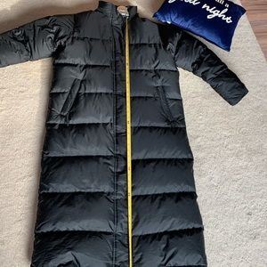 Women’s LL Bean full length puffer/trench/winter coat Medium